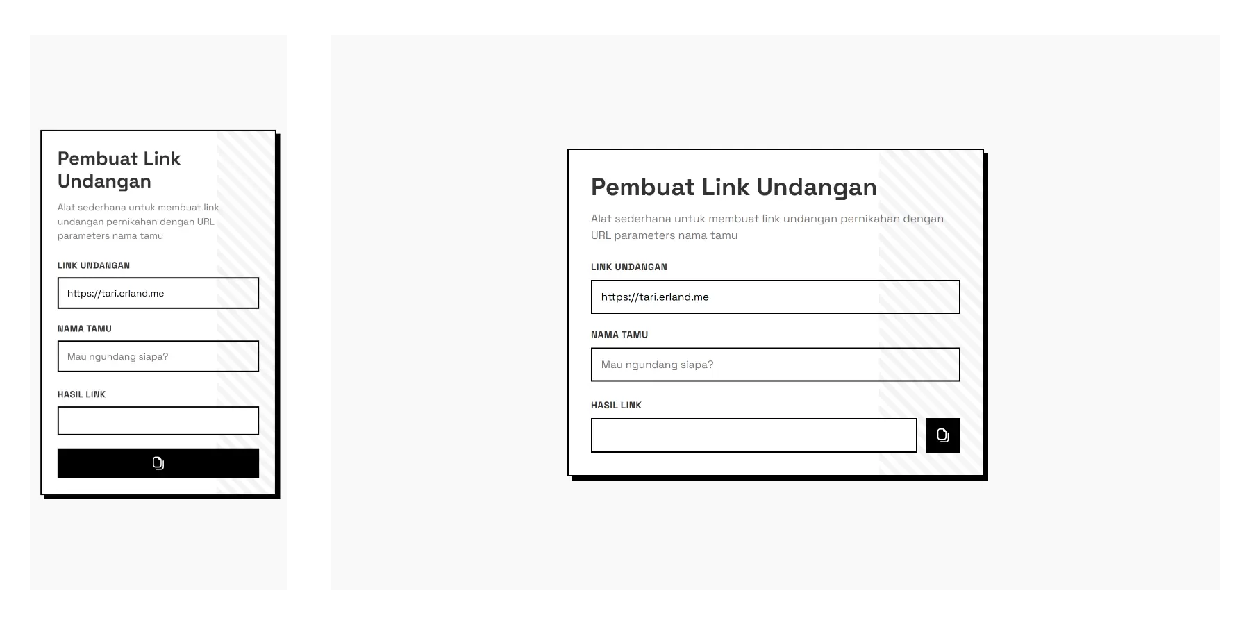 Preview generator link